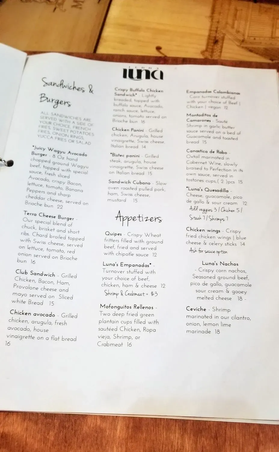 Menu 5