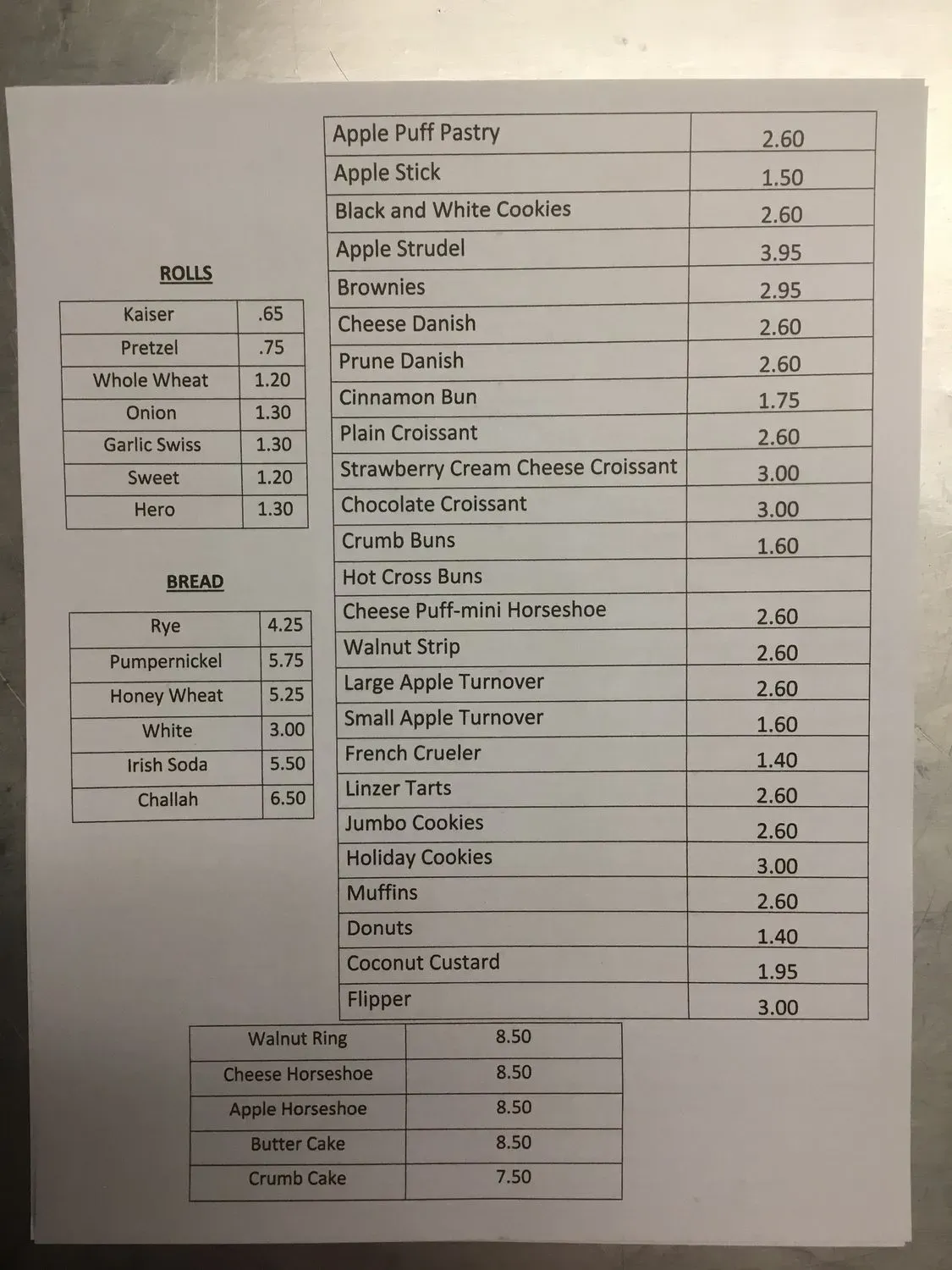 Menu 4