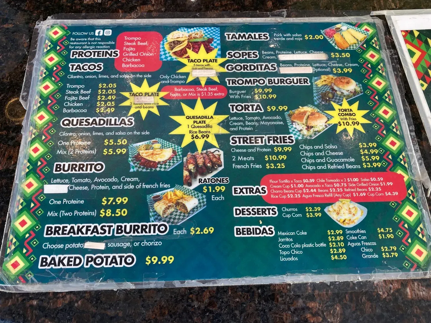 Menu 5