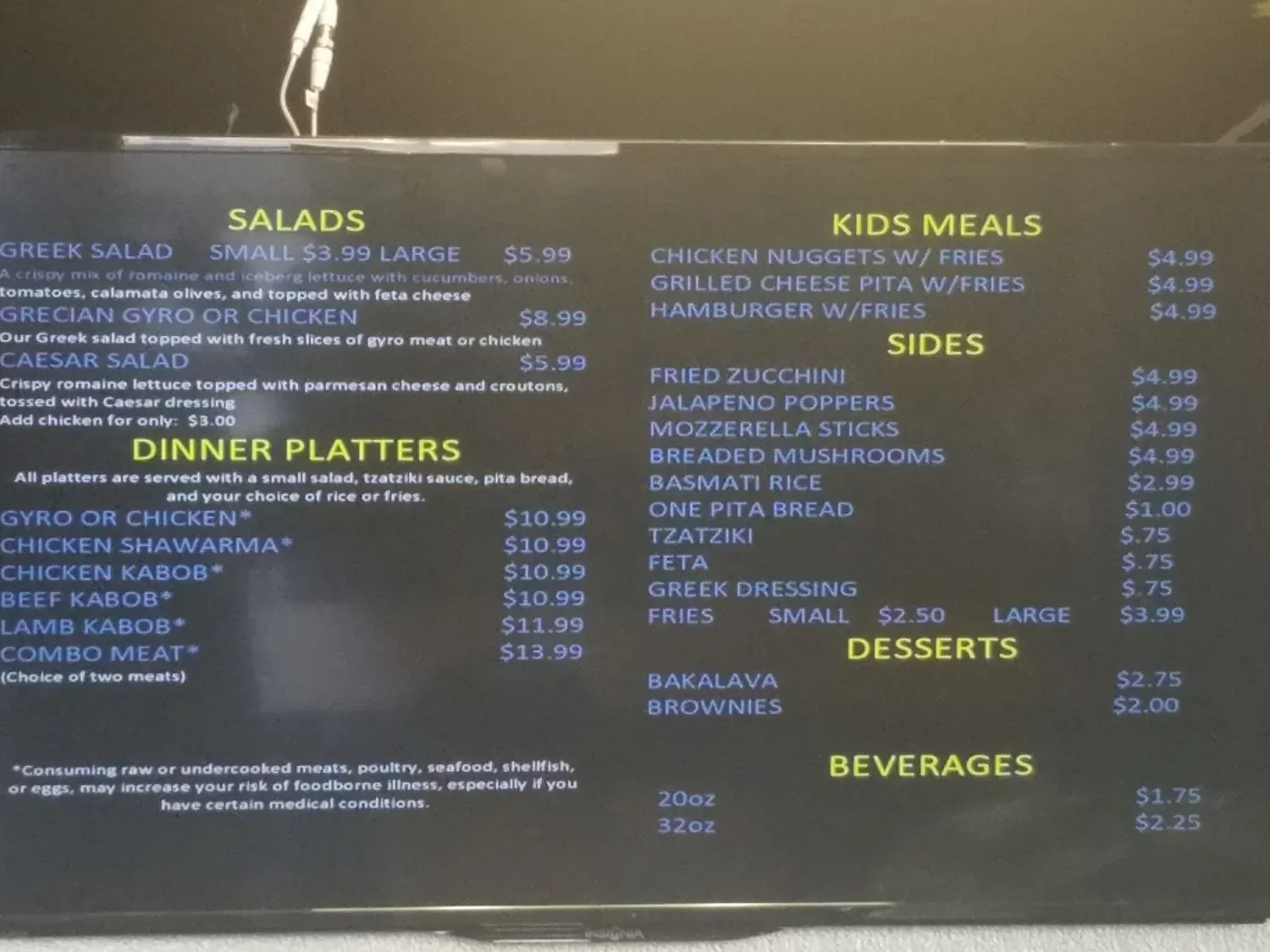 Menu 4