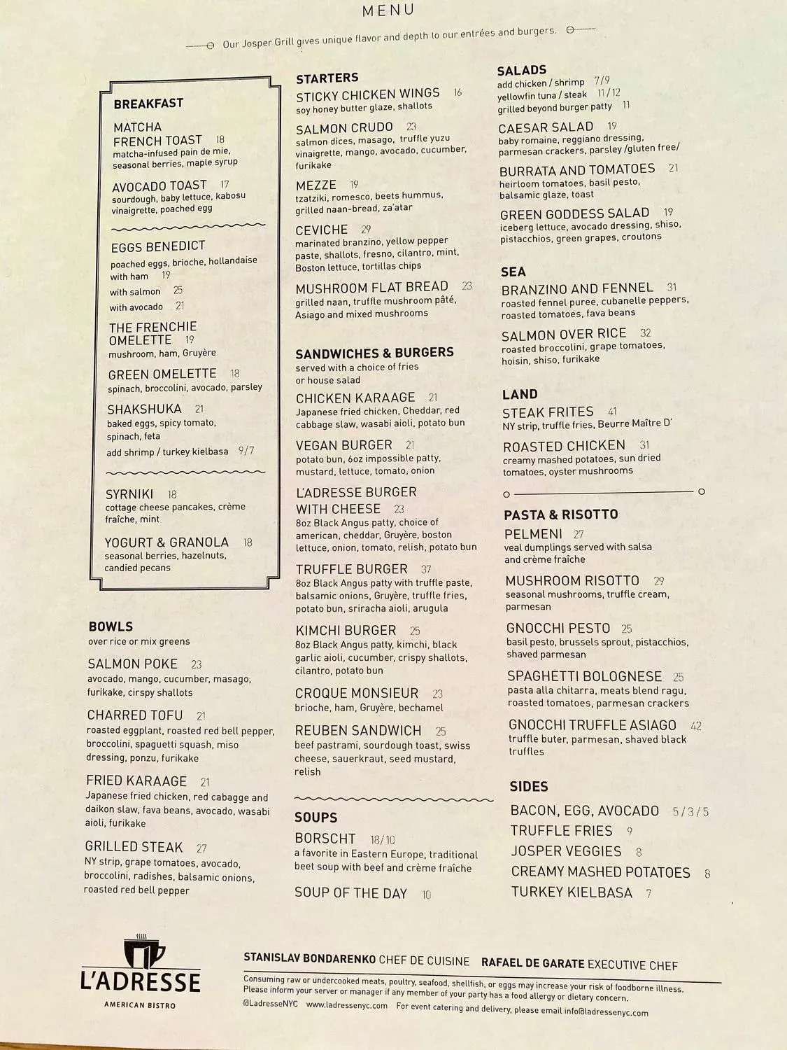 Menu 5