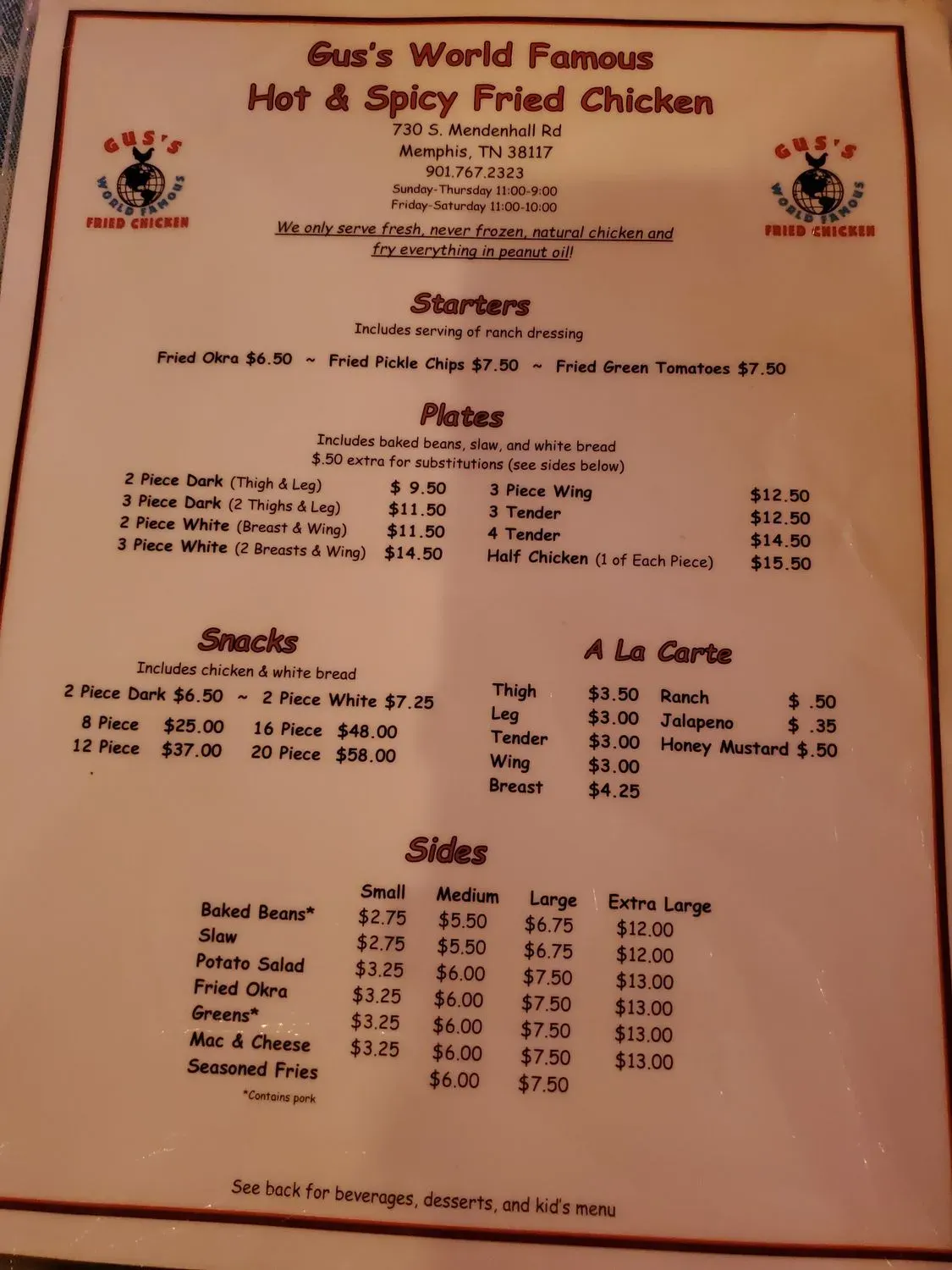 Menu 6