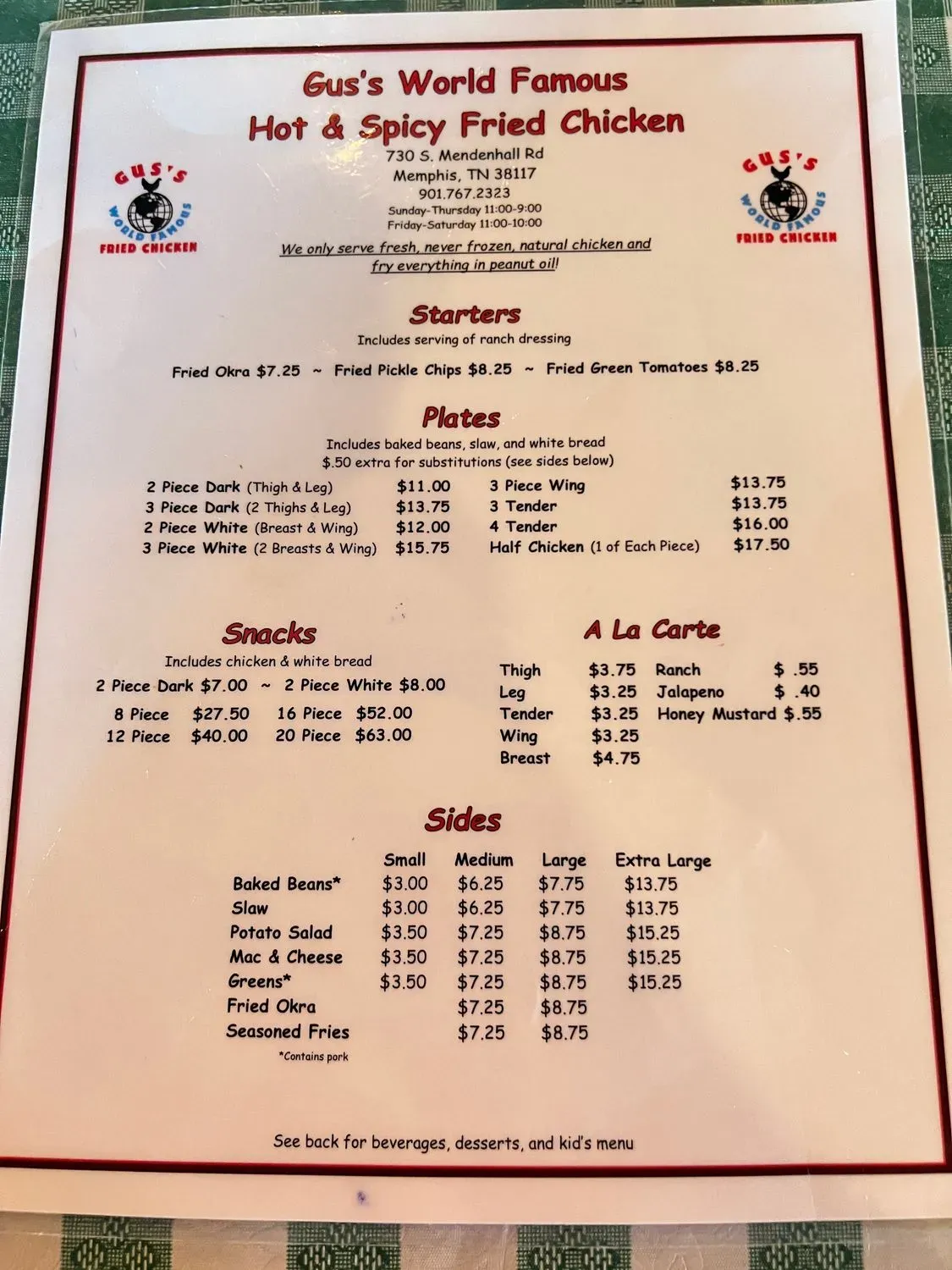 Menu 3