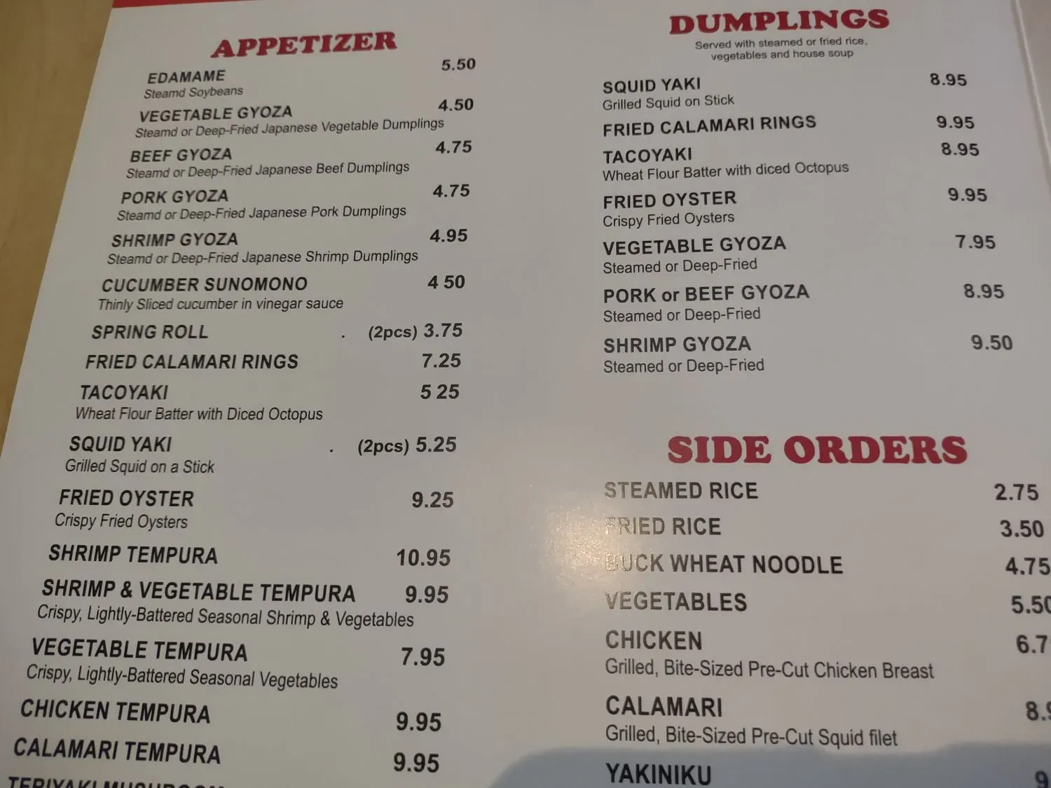 Menu 2