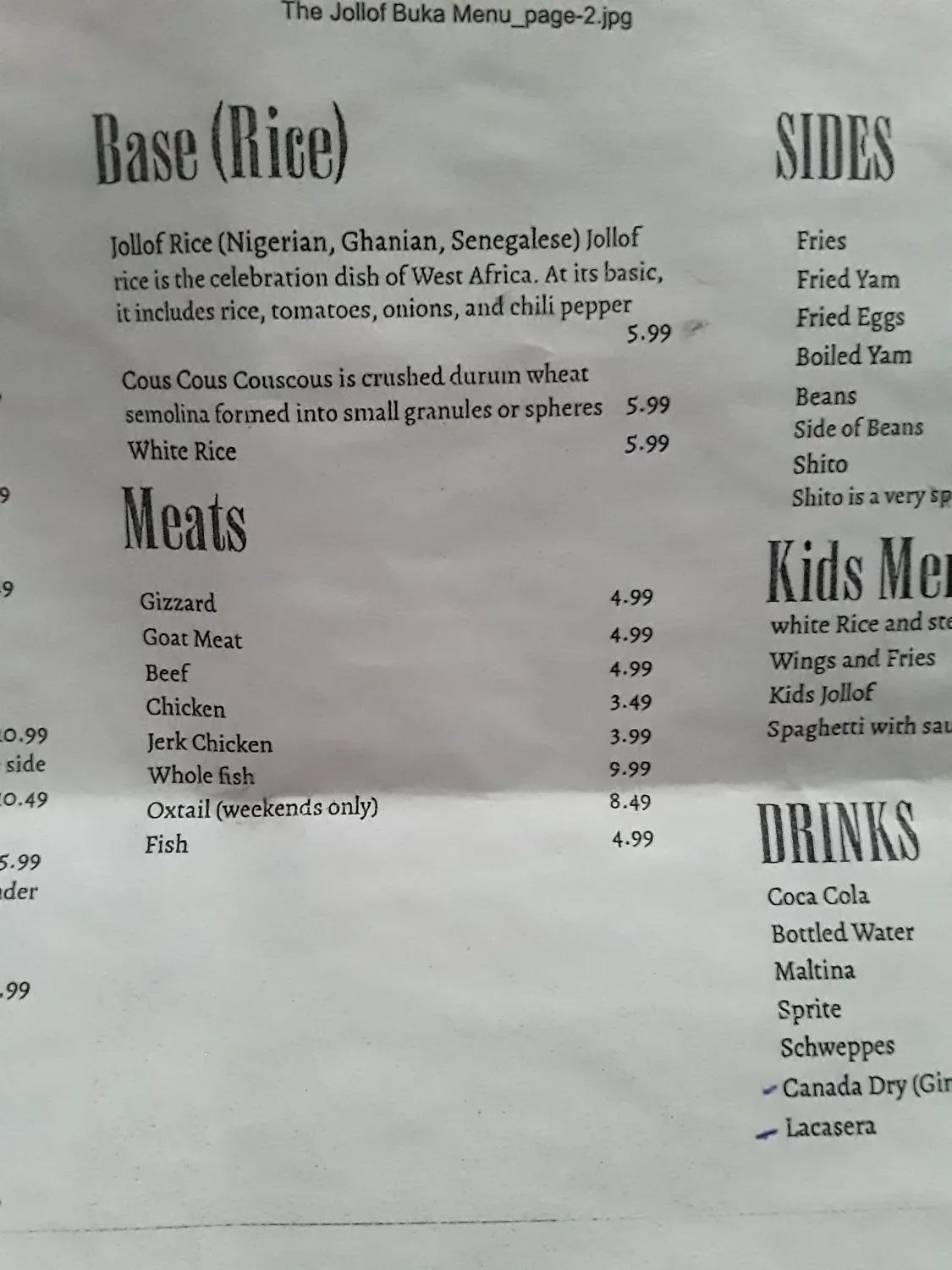 Menu 5