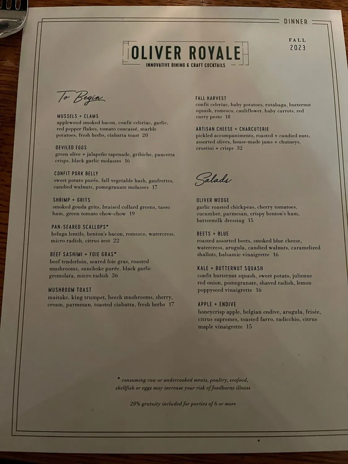 Menu 1