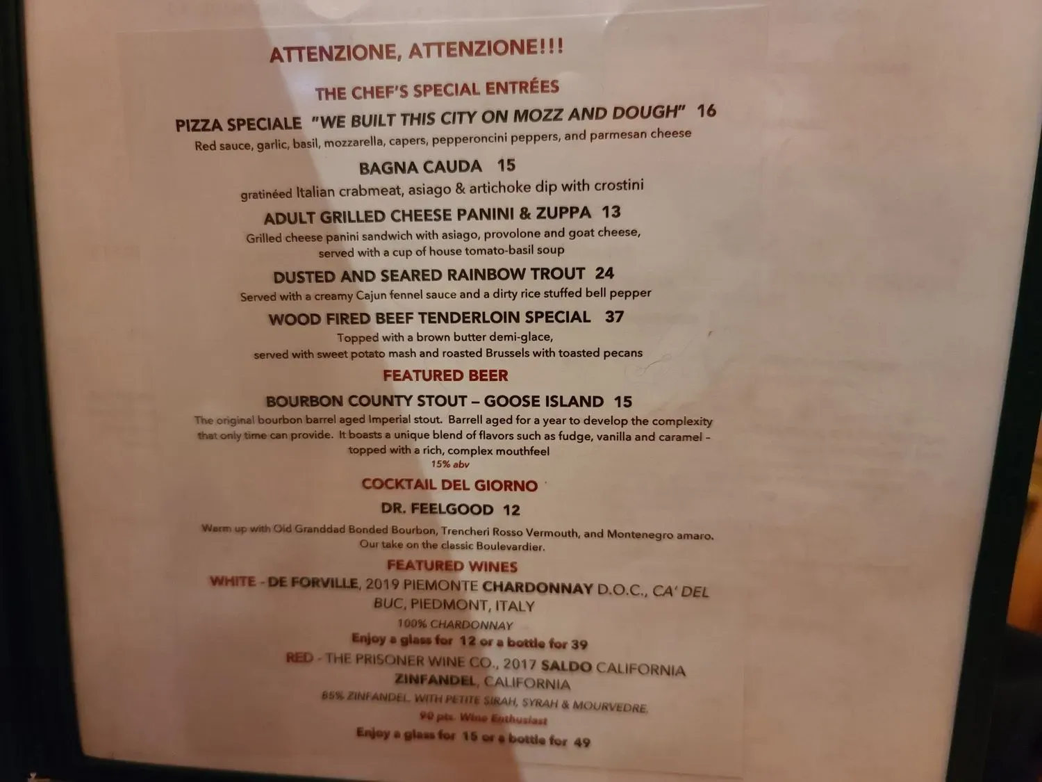 Menu 1