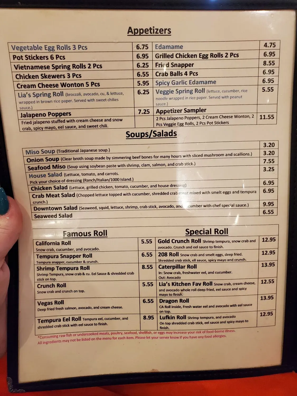 Menu 1