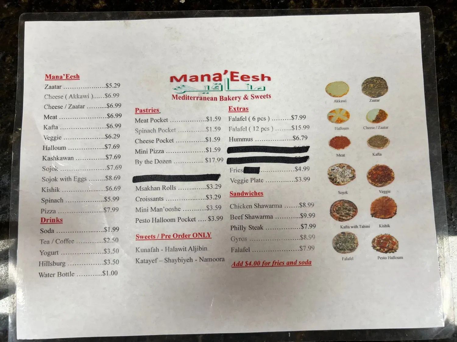 Menu 5