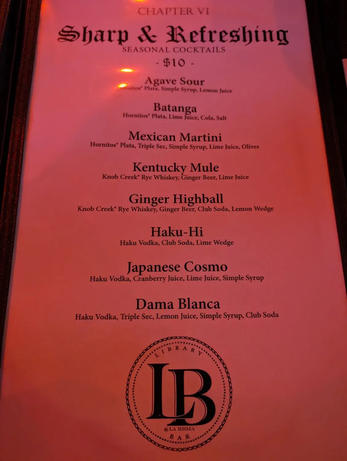 Menu 5