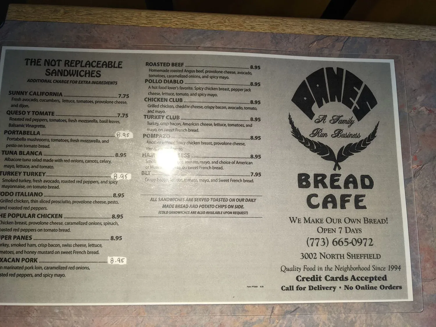 Menu 5