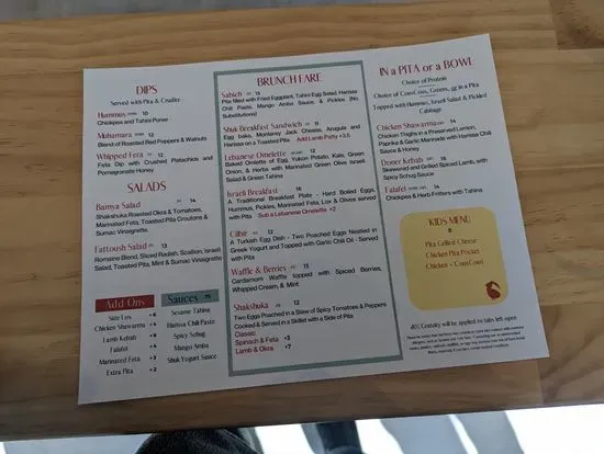 Menu 5