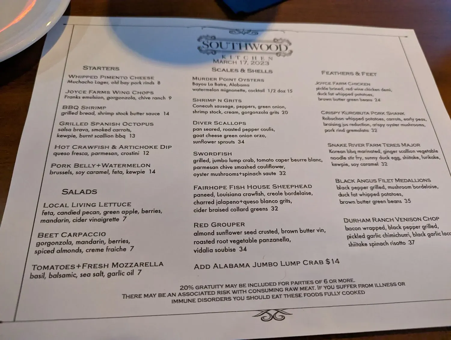 Menu 4