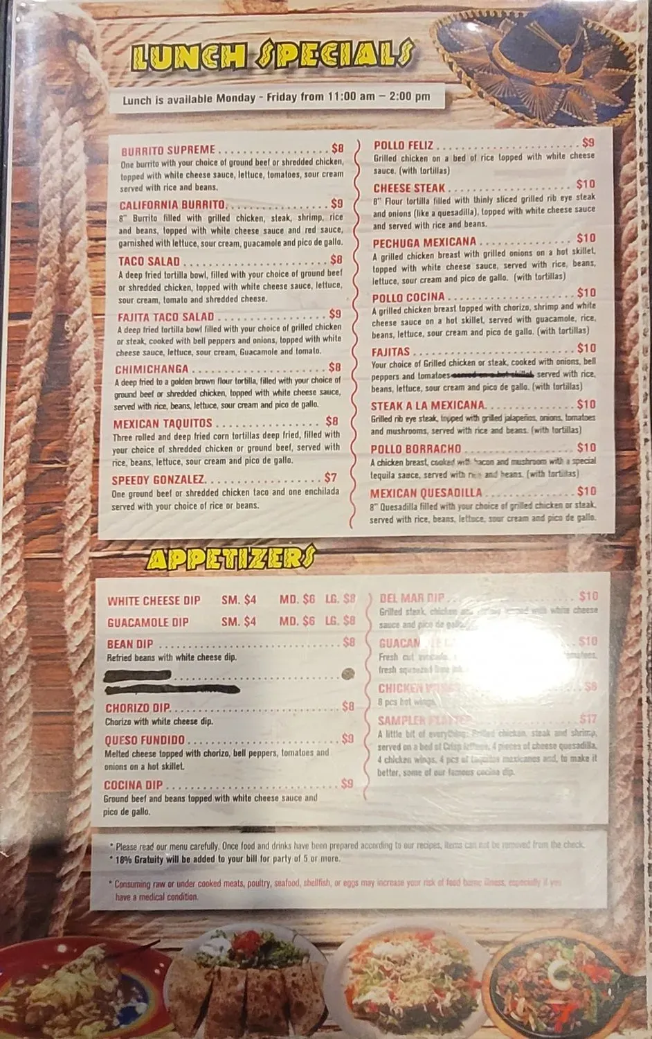 Menu 5