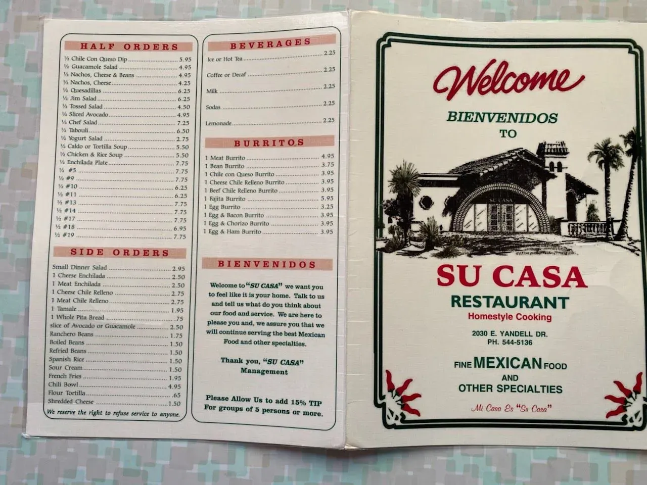 Menu 4