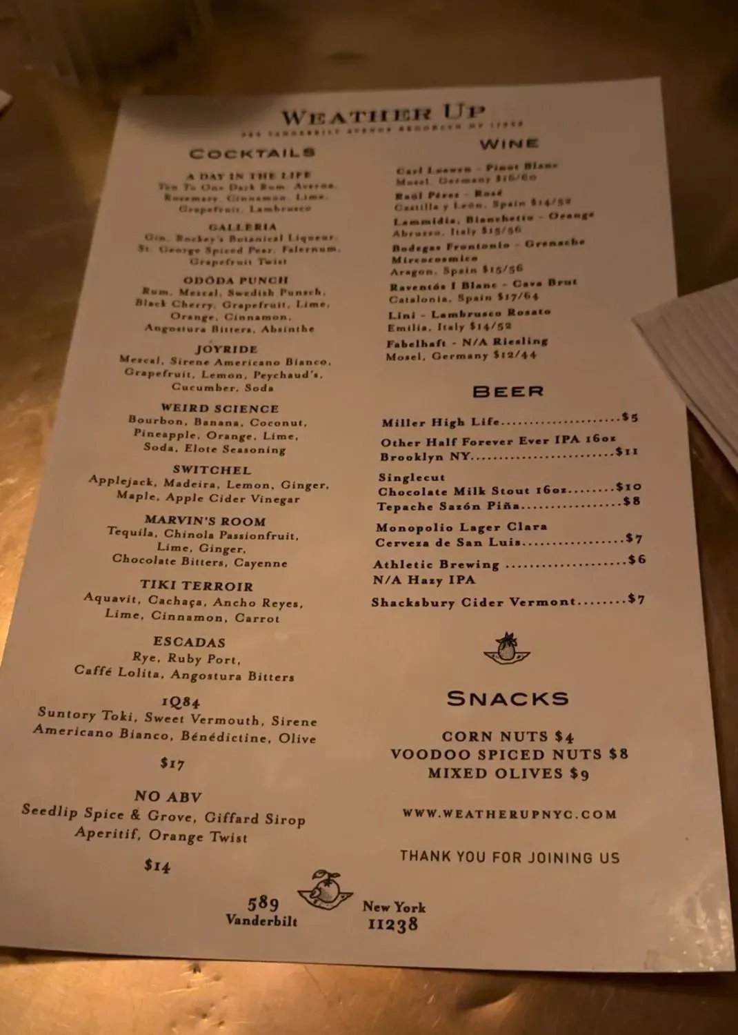 Menu 1