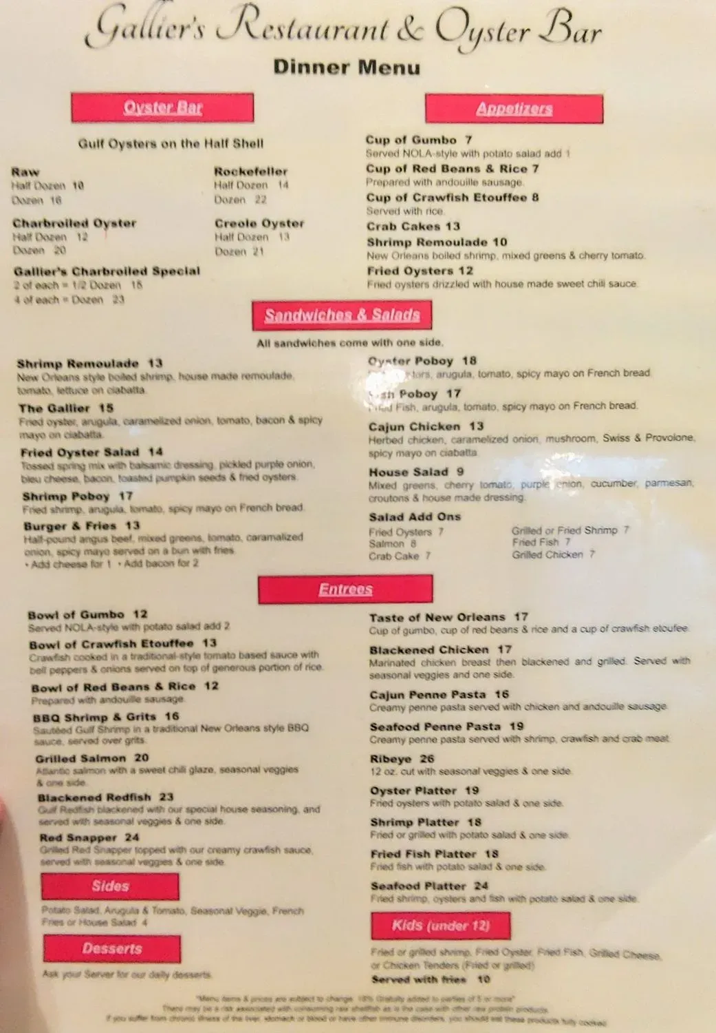 Menu 4