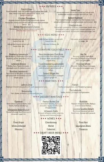 The Draft House Lakeside Bar & Grille Menu | Kingston, NH | Checkle