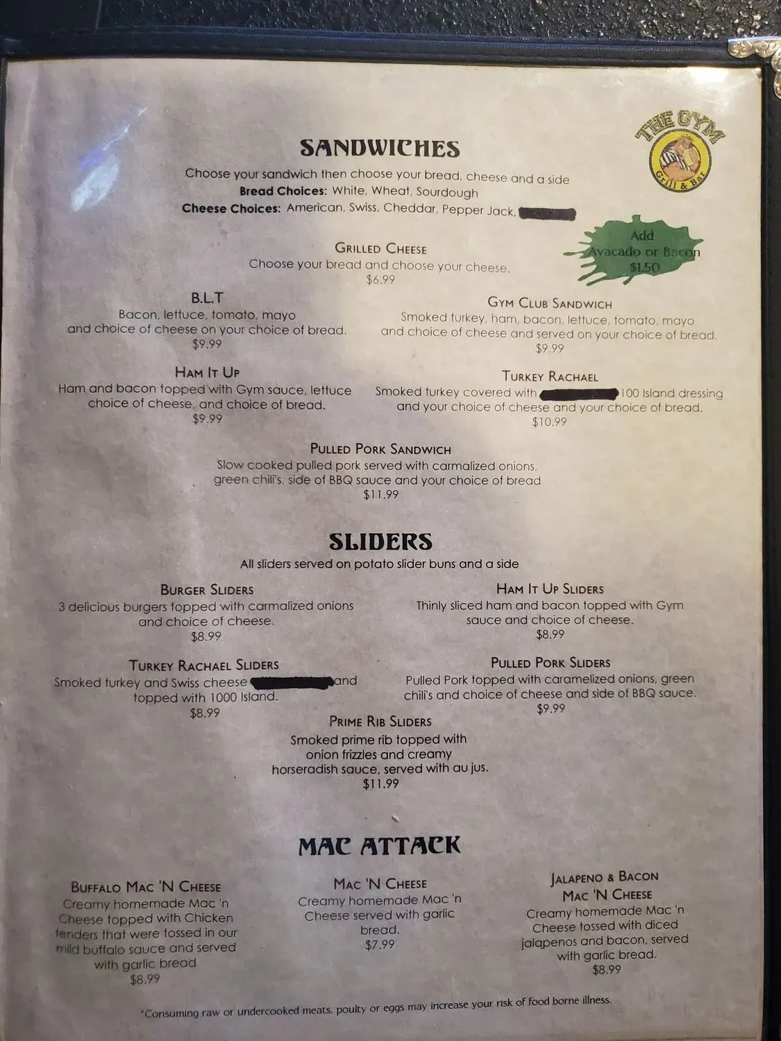 Menu 1