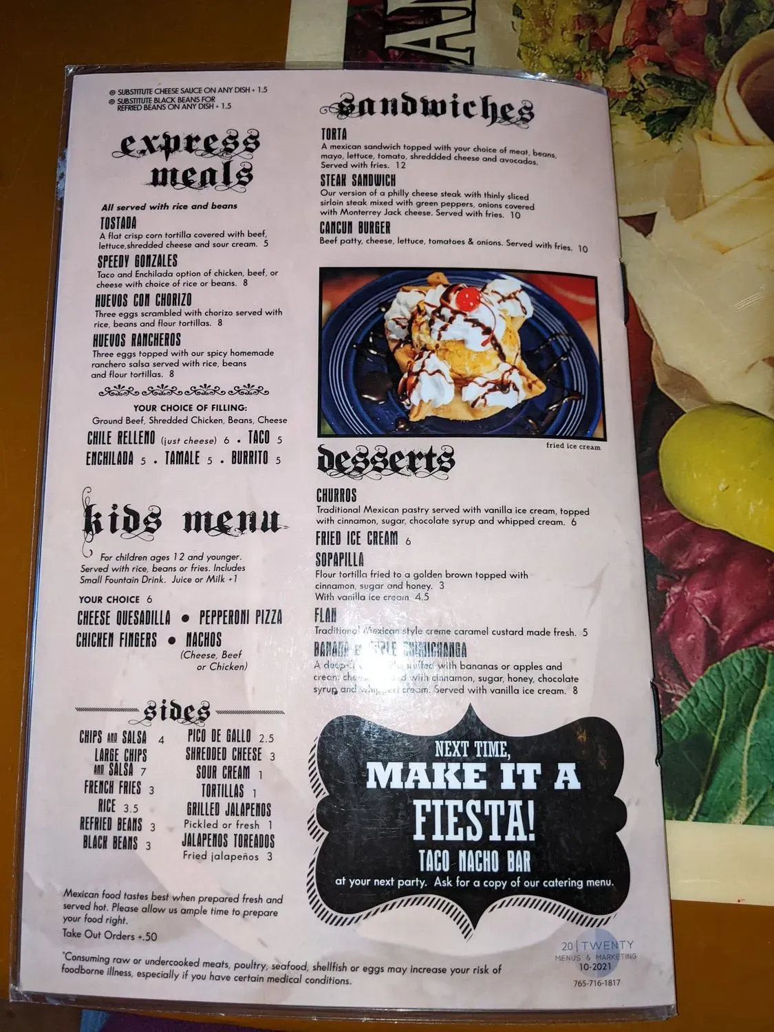 Menu 5