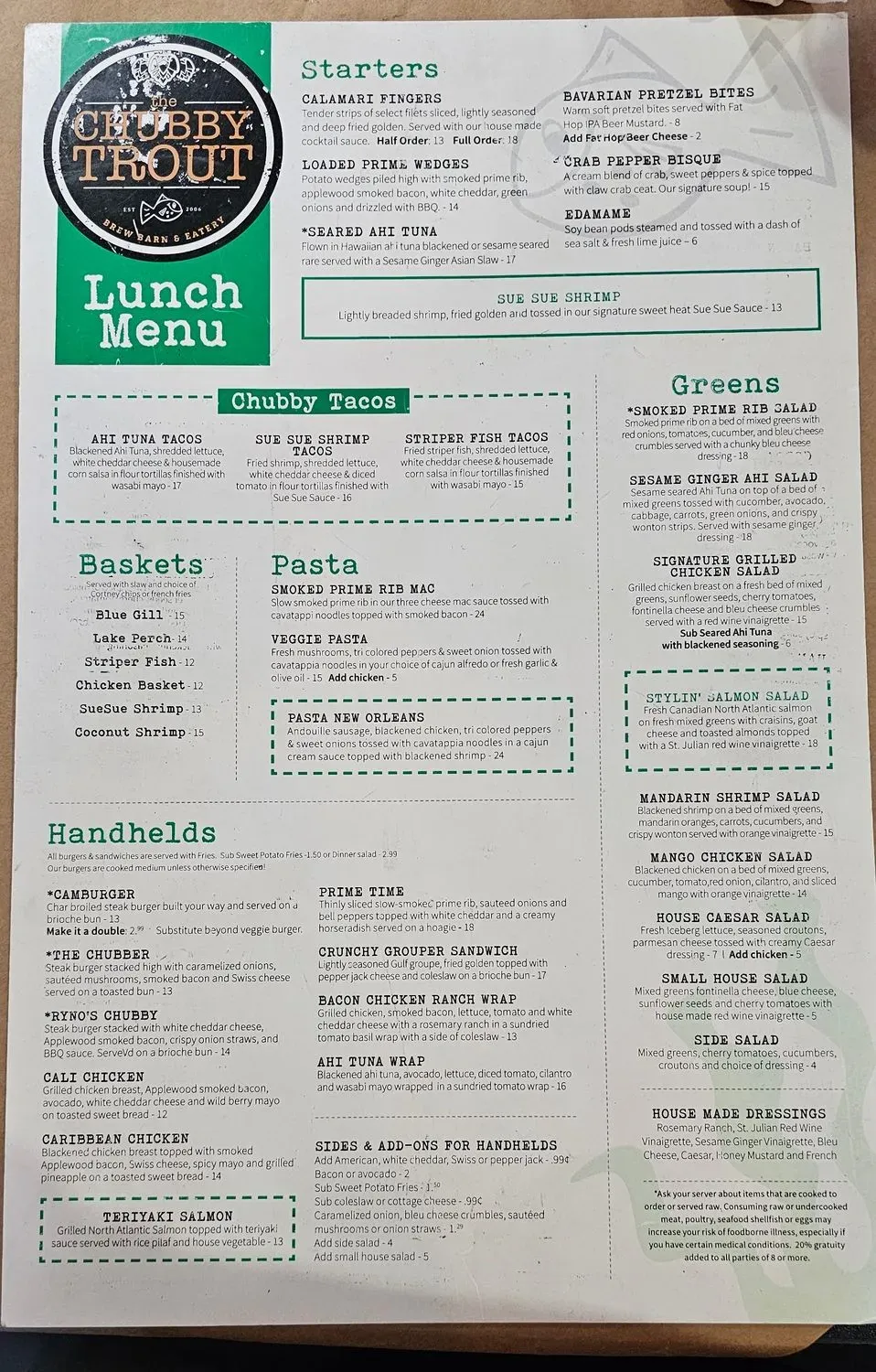 Menu 1