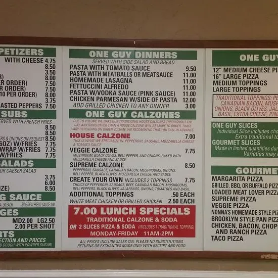 Menu 2