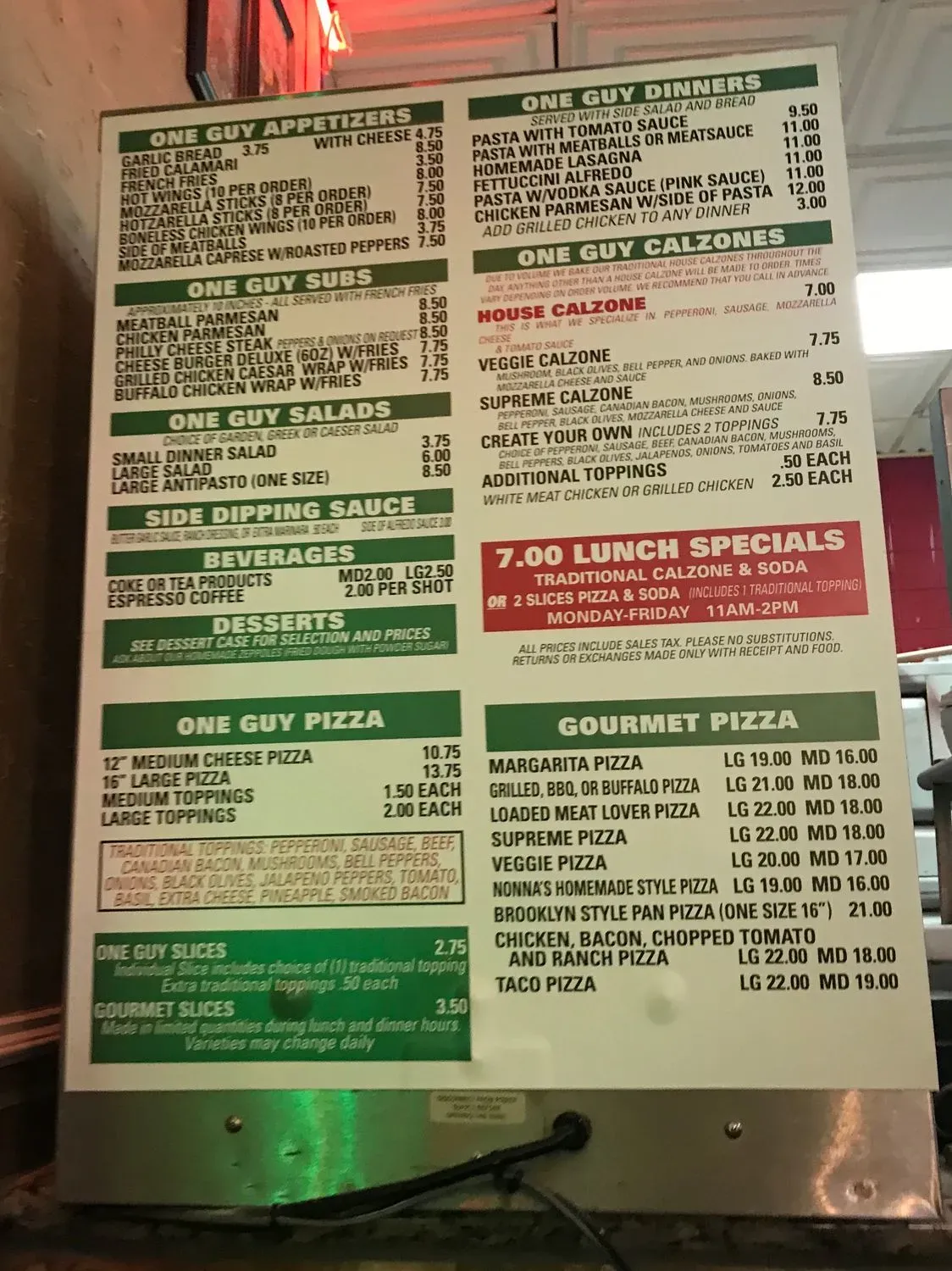 Menu 5