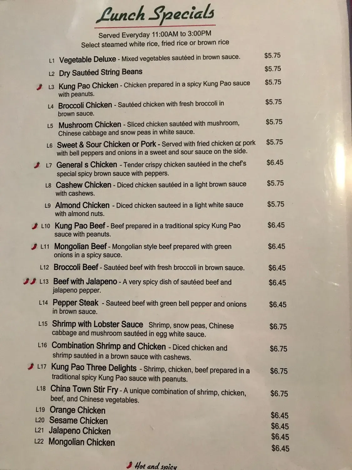 Menu 1