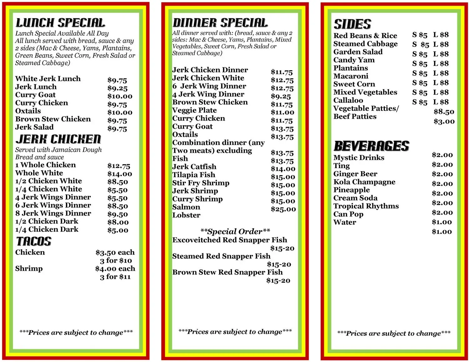 Menu 2