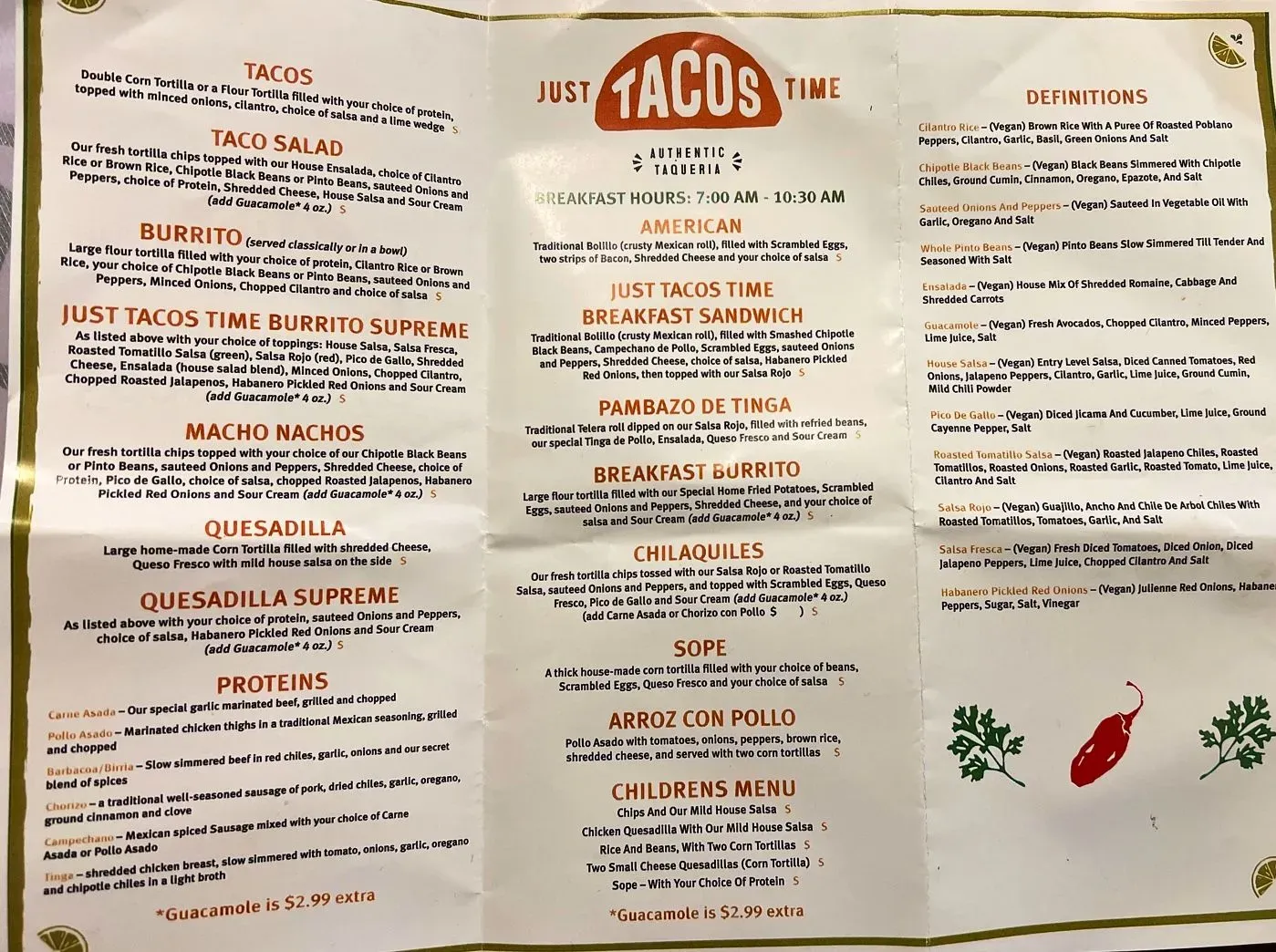 Menu 1