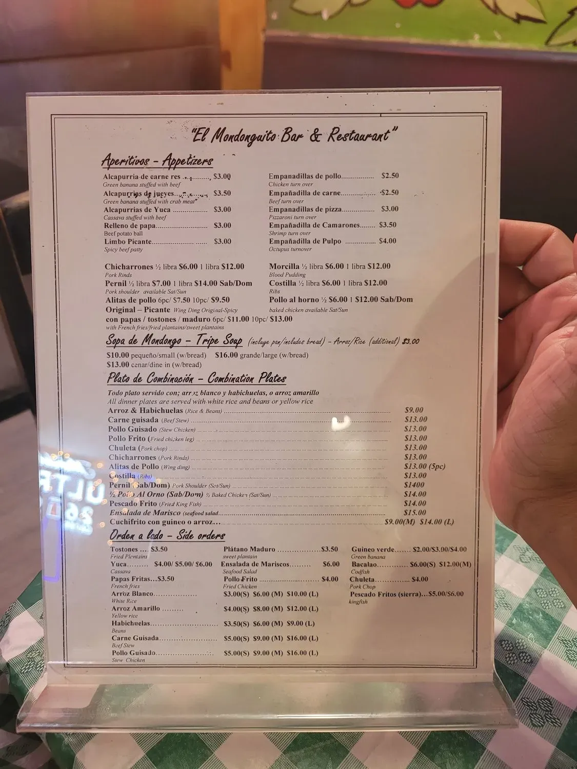 Menu 4