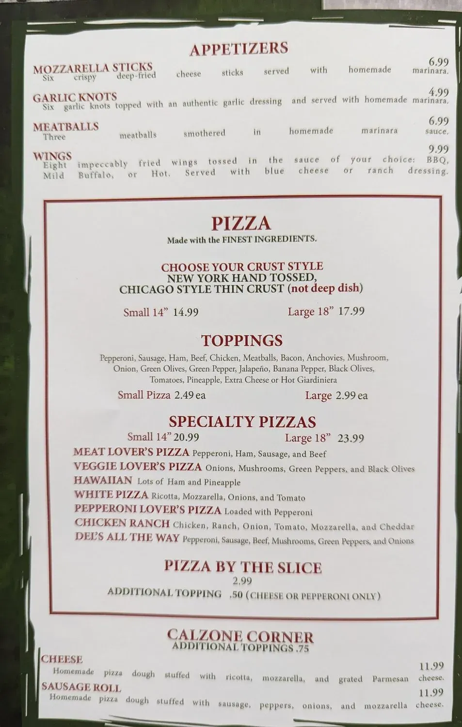 Menu 2