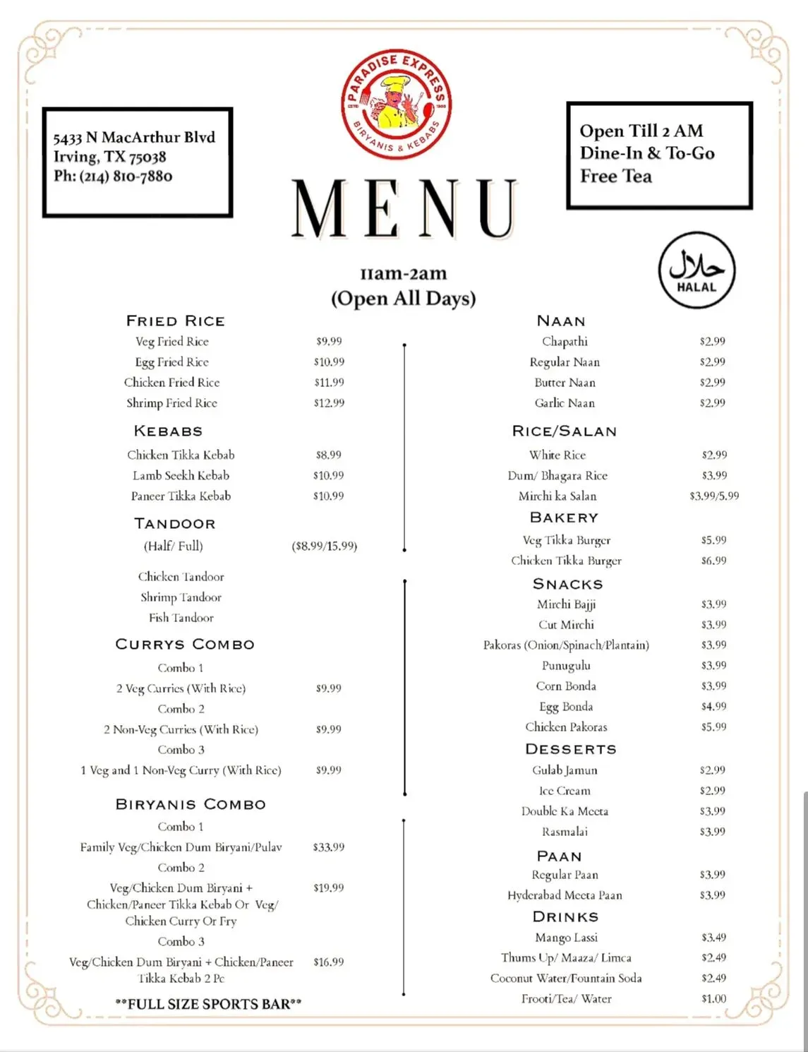 Menu 4