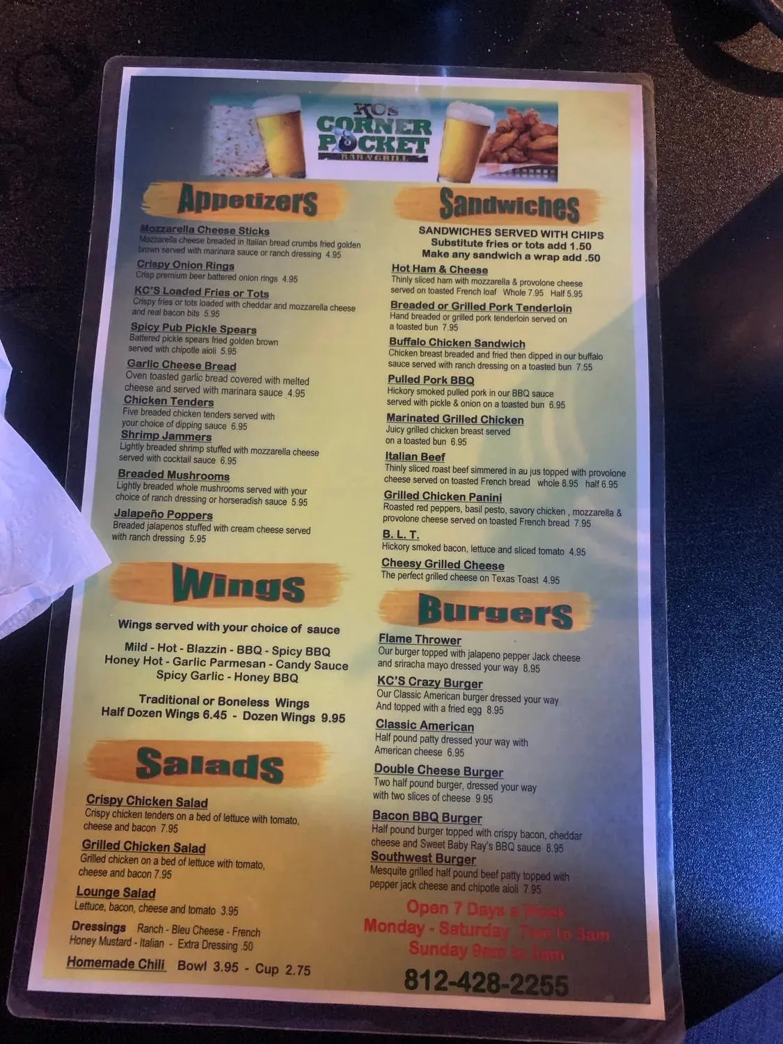 Menu 2