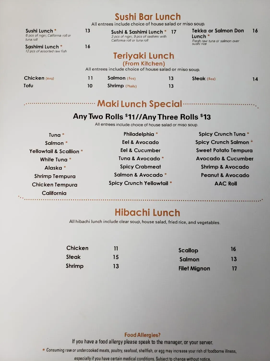 Menu 1