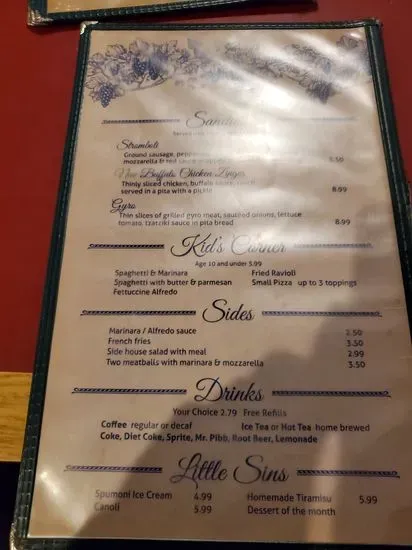 Menu 5