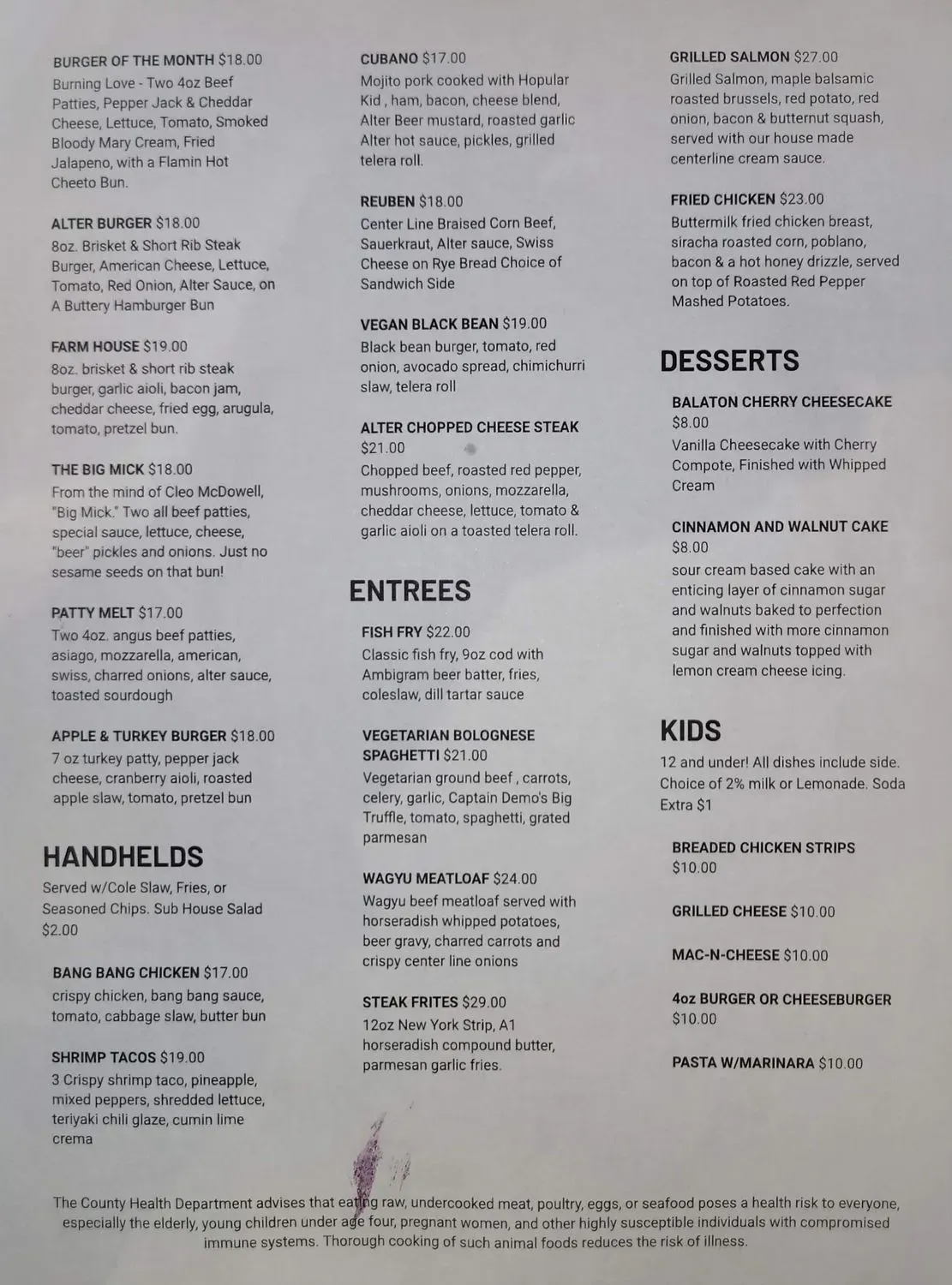 Menu 4