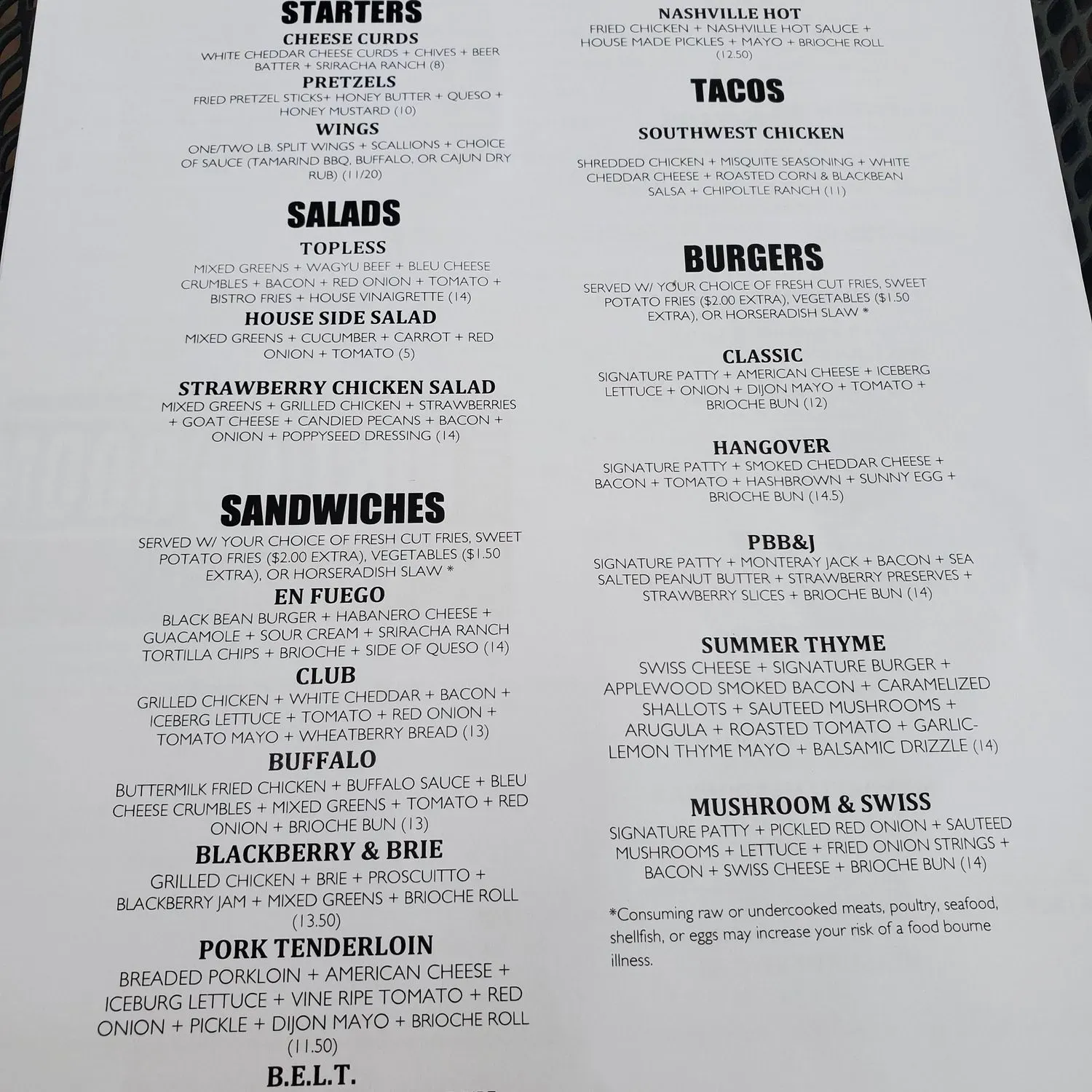 Menu 1