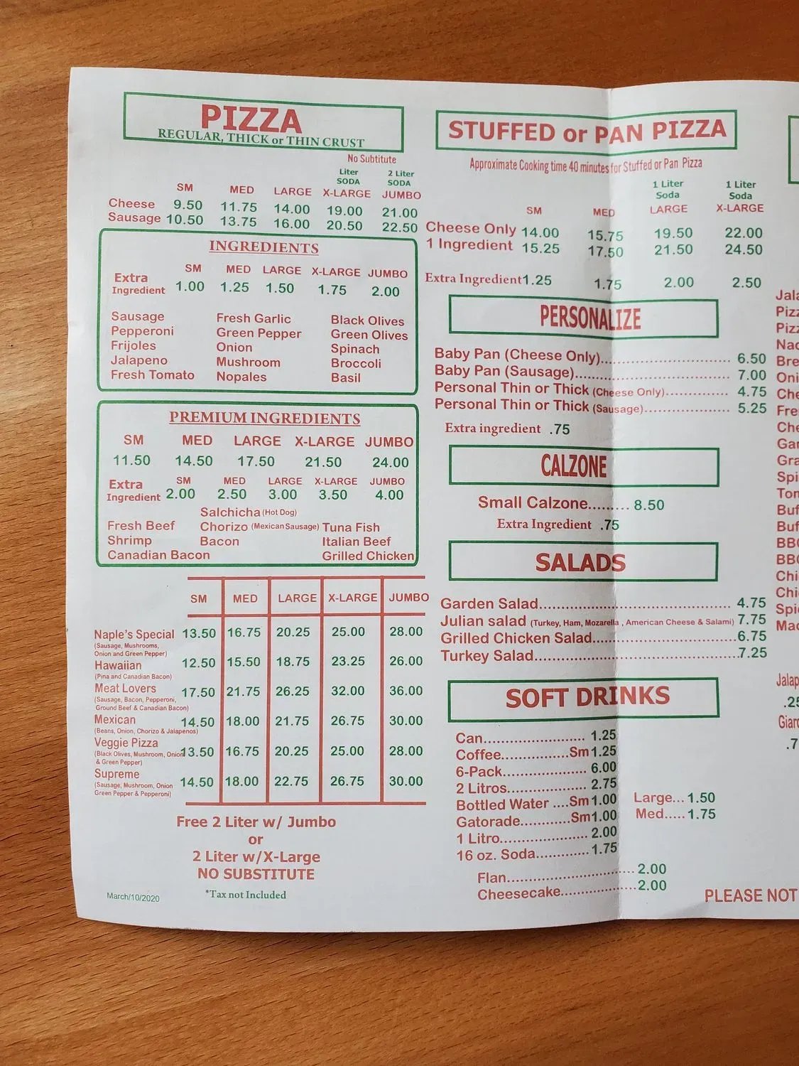 Menu 2