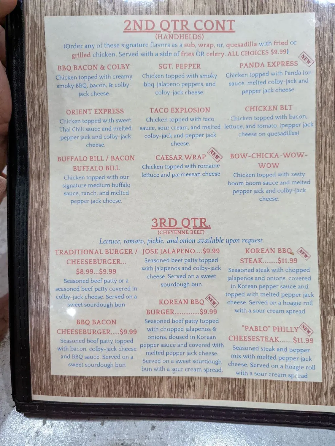 Menu 1