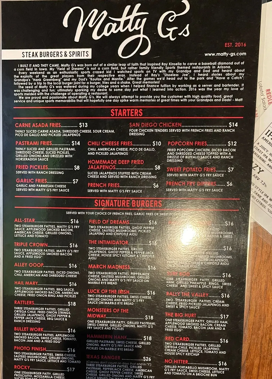 Menu 6