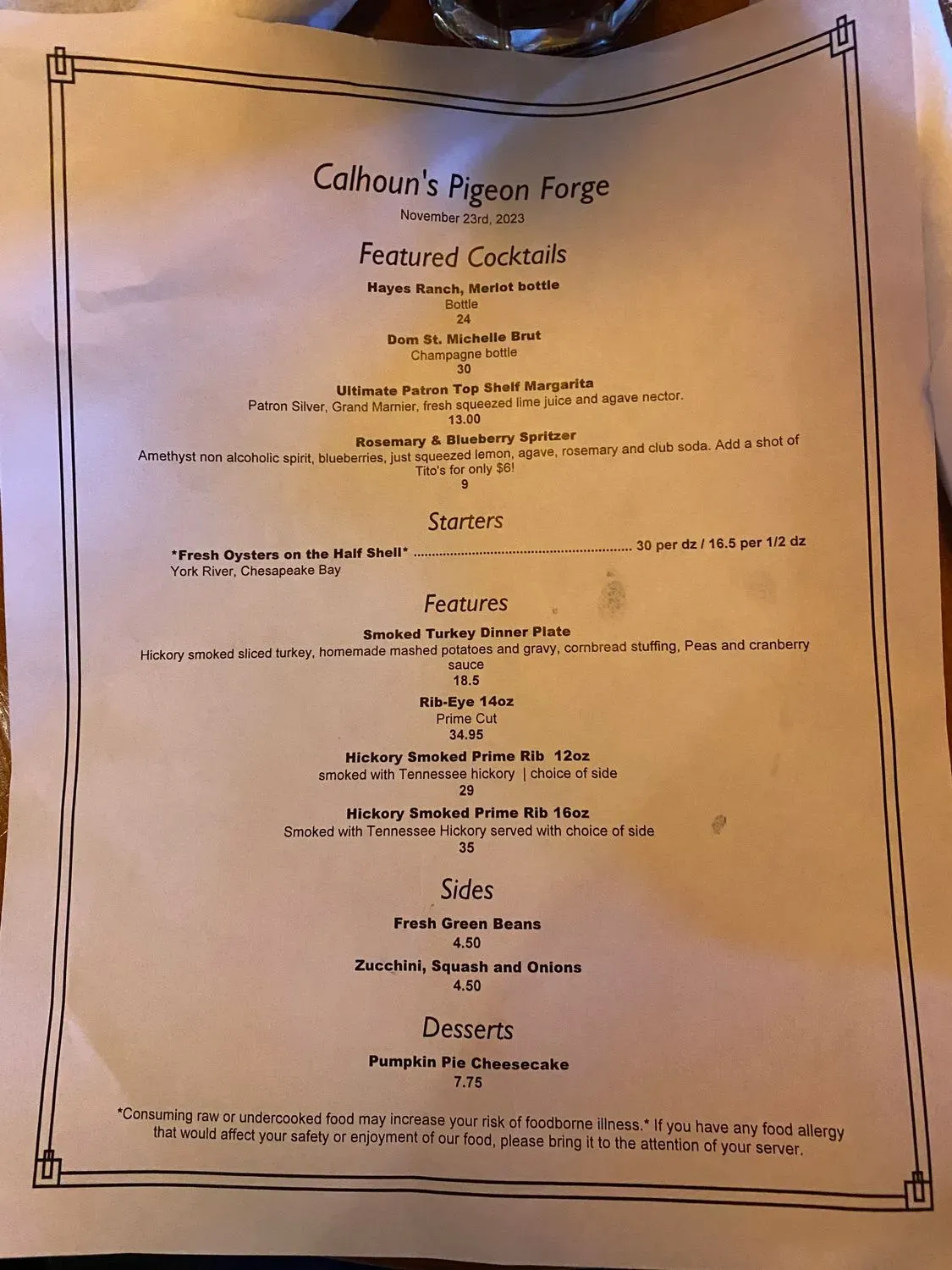 Menu 1