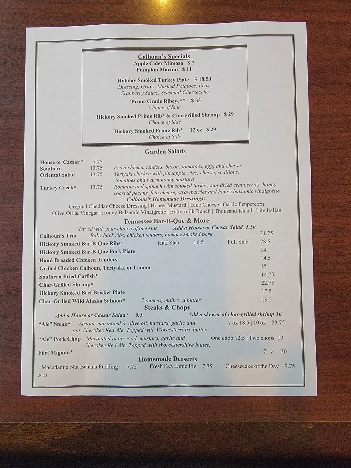 Menu 2