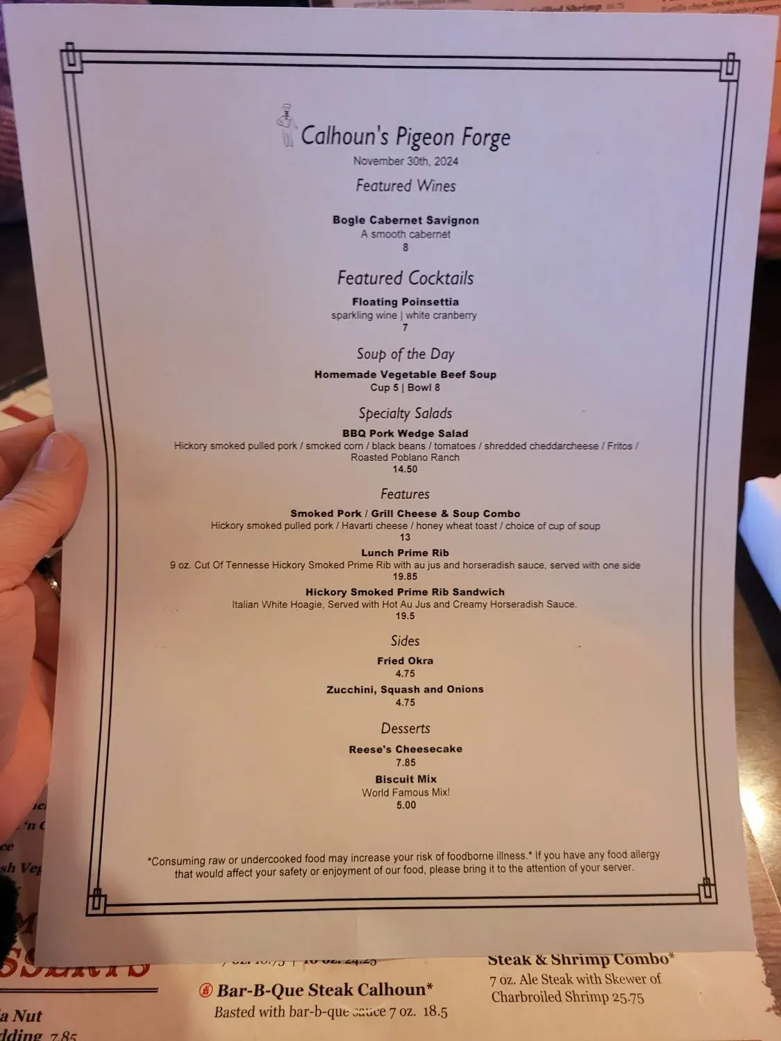 Menu 5