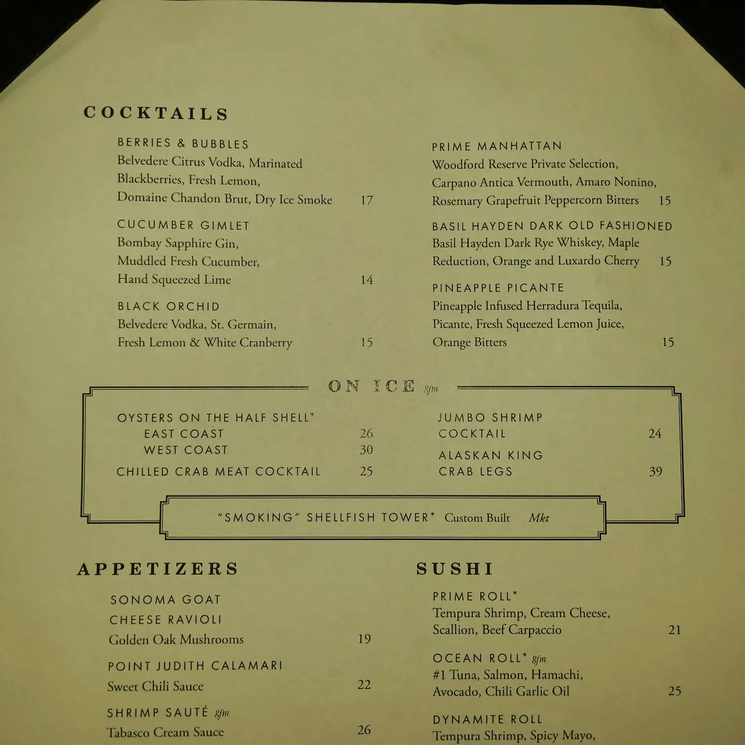 Menu 1