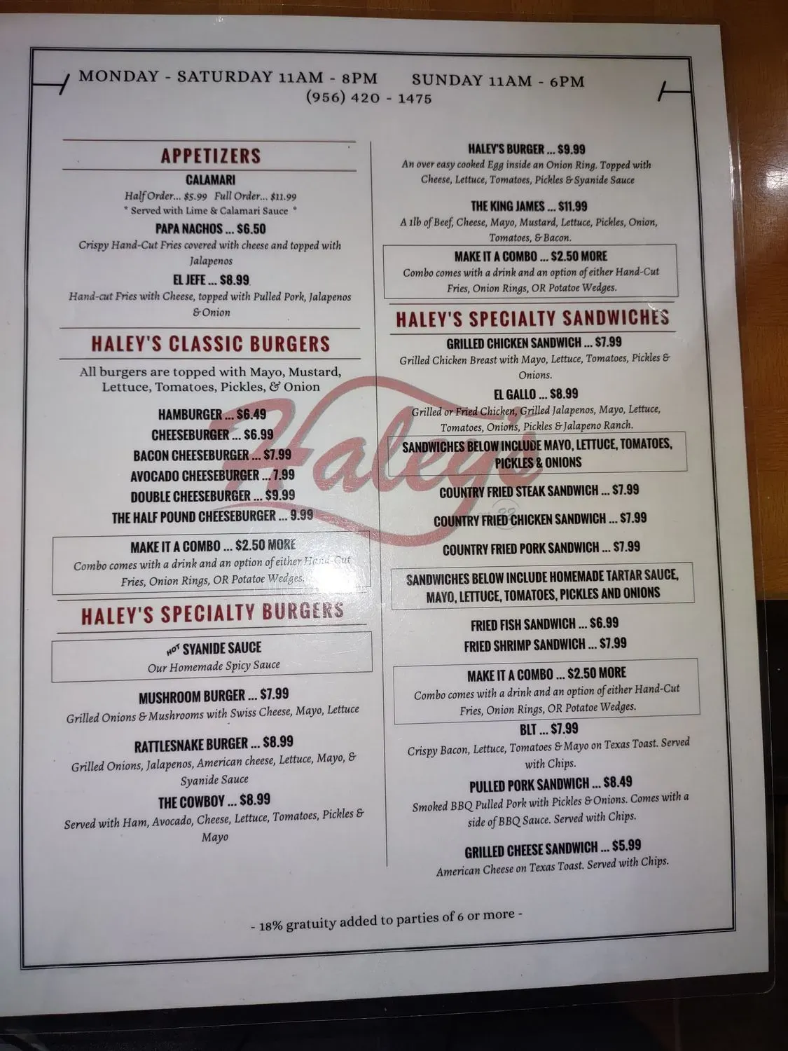 Menu 2