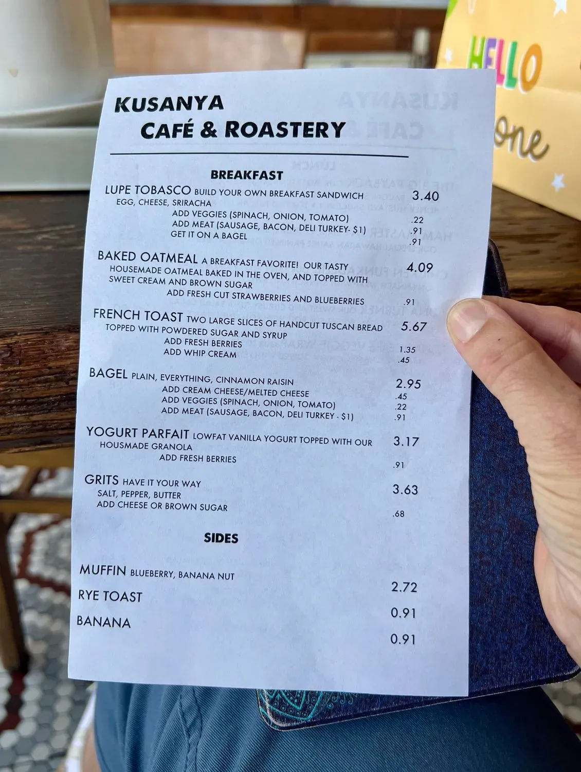 Menu 1