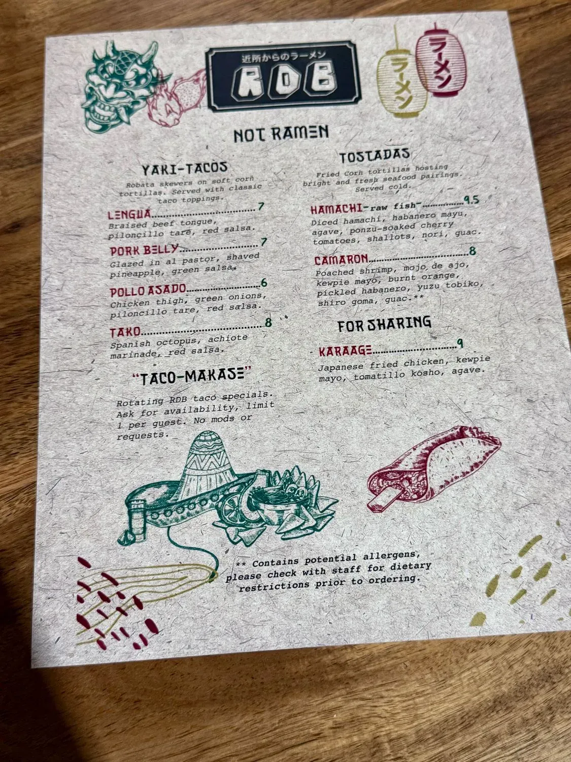 Menu 6