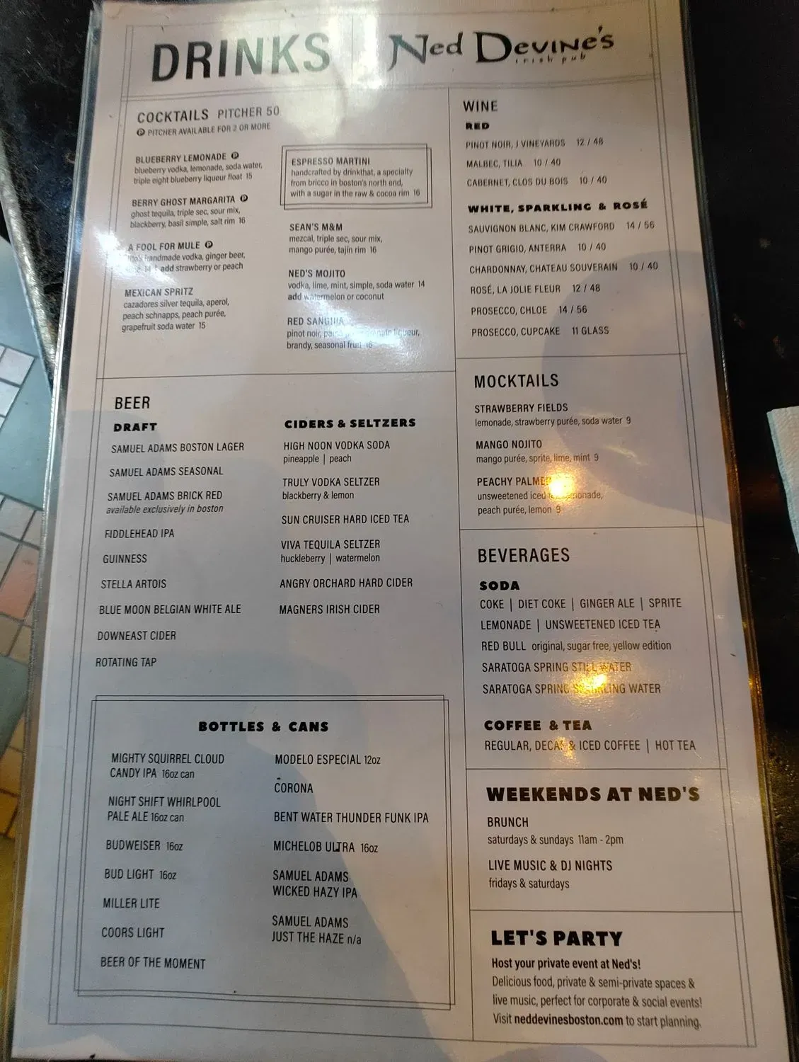 Menu 5