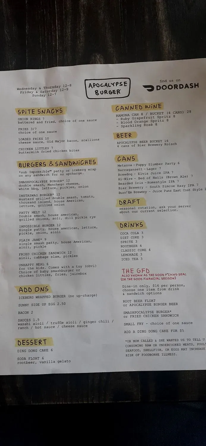 Menu 4